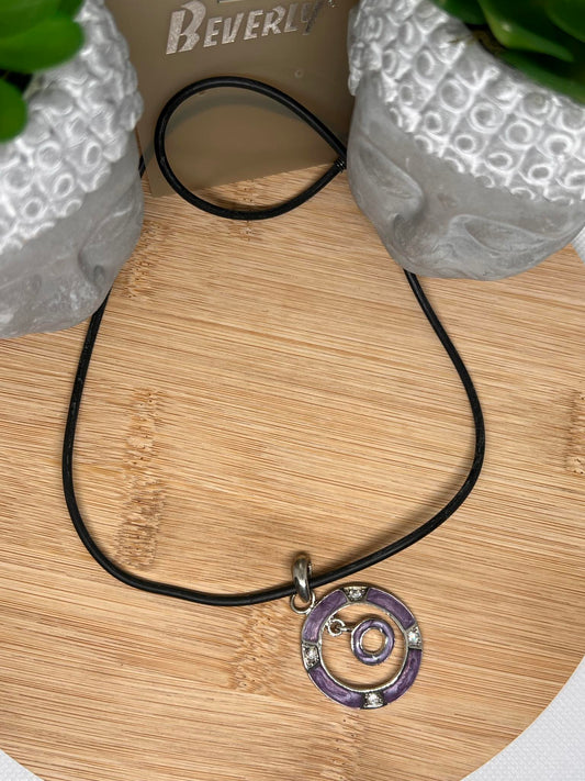 Collier fantaisie pendentif métal unisexe